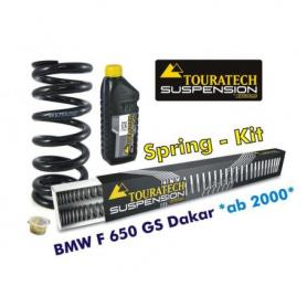 Muelles progresivos de intercambio para horquilla y tubo amortiguador BMW F650GS Dakar desde el año 2000