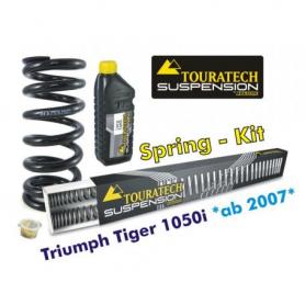 Muelles progresivos de intercambio Hyperpro para horquilla y tubo amortiguador,Triumph Tiger 1050i  *desde el año 2007*