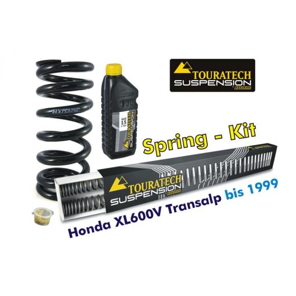Muelles progresivos de intercambio Hyperpro para horquilla y tubo amortiguador, Honda XL600V Transalp 1989-2000