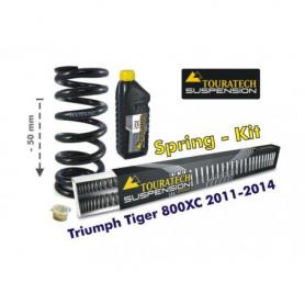 Ajuste de suspensión en 50mm Triumph Tiger 800XC 2011-2015 *muelles de intercambio*