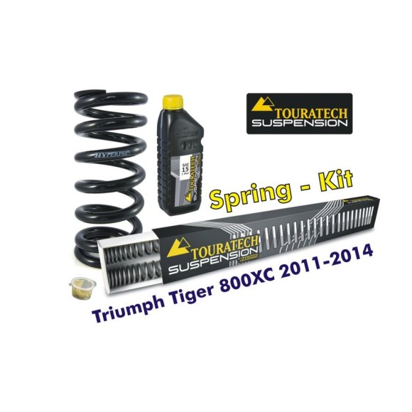Muelles progresivos de intercambio para horquilla y tubo amortiguador Triumph Tiger 800XC  2011-2014