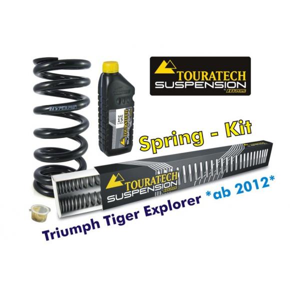 Muelles progresivos de intercambio Hyperpro para horquilla y tubo amortiguador,Triumph Tiger Explorer *desde el año 2012*