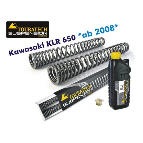 Muelles de horquilla progresivos para Kawasaki KLR650 desde 2008