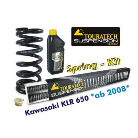 Muelles progresivos de intercambio Hyperpro para horquilla y tubo amortiguador para Kawasaki KLR650 desde 2008