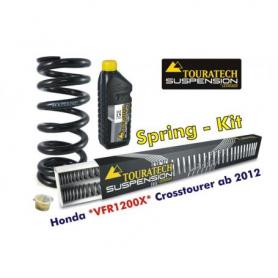 Muelles progresivos de intercambio Hyperpro para horquilla y tubo amortiguador,Honda VFR1200X Crosstourer *desde el año 2012*