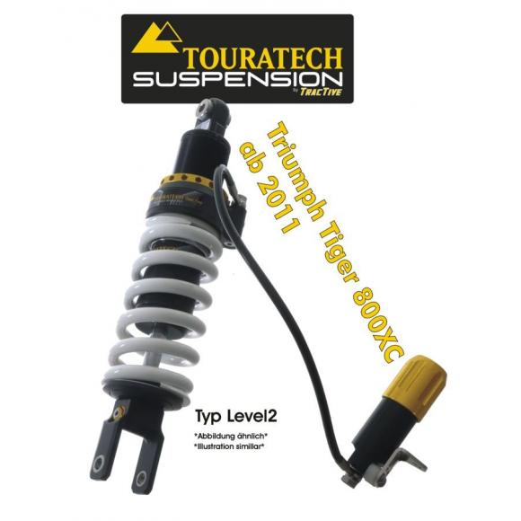 Touratech Tubo amortiguador de la suspensión para Triumph Tiger 800 XC a partir de 2011 tipo Level2/ExploreHP