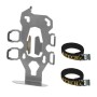 ZEGA Pro2 soporte de botellas-doble con 2x Touratech aluminio botella 0,6 litros
