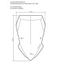 Parabrisas, L, transparente, para Ducati Multistrada 1200 a partir de 2015, 950