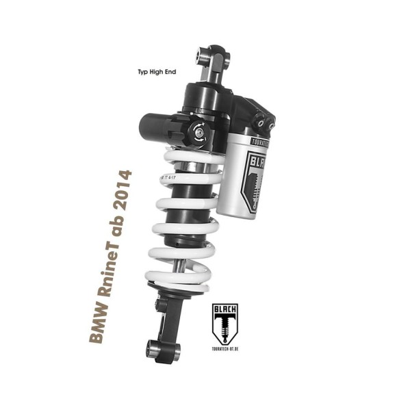 Black-T Tubo amortiguador Highend para BMW R nineT a partir de 2014
