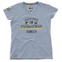 Camiseta "Adventure Equipment", mujer, azul claro