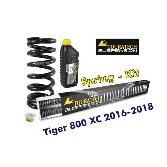 Resortes progresivos de intercambio para horquilla y tubo amortiguador, Tiger 800 XC / XCx / XCa 2016-2018 muelles de intercambio