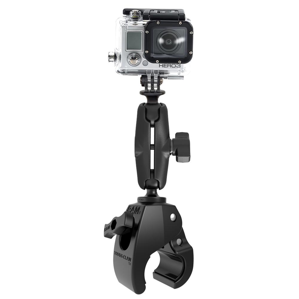  Tackform Soporte de cámara de acción para motocicleta - [Serie  Enduro] Soporte de barra y cámara de rastro - Compatible con GoPro y otras  cámaras de acción - Todo de metal
