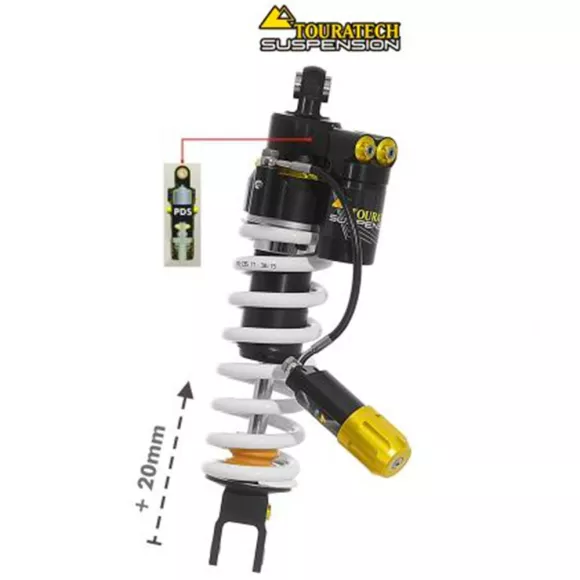 Amortiguador Touratech Suspension para Honda CRF1100L Africa-Twin desde 2020 tipo Extreme High + 20mm