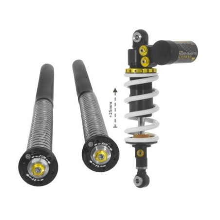 Touratech Suspension Set +25mm para CFMOTO 450MT (2024-), Amortiguador Extreme + Cartucho Abierto